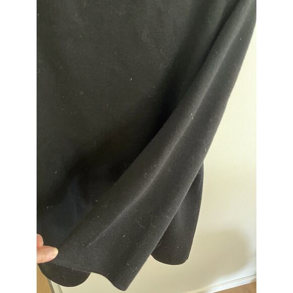 Eileen Fisher Organic Wool Charcoal Gray Colong sleeve button front knit coat L - Picture 4 of 5